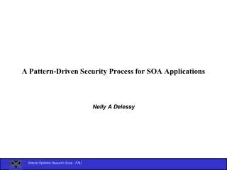 A Pattern-Driven Security Process for SOA Applications