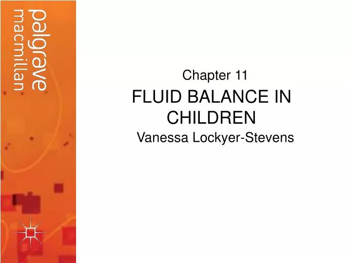 fluid balance in children