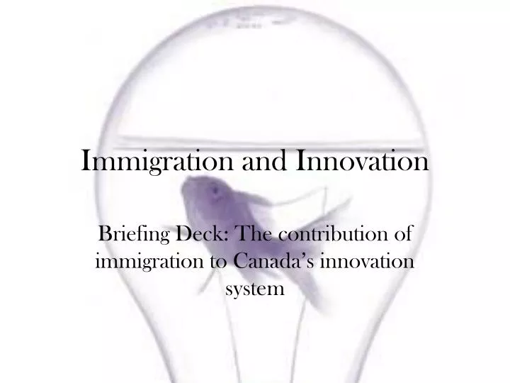 immigration and innovation