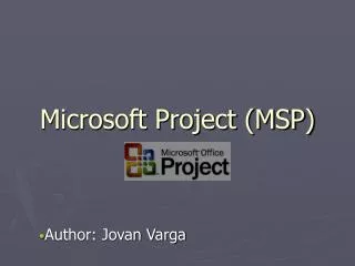 Microsoft Project (MSP)
