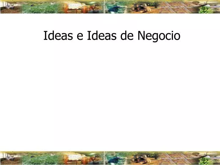 ideas e ideas de negocio