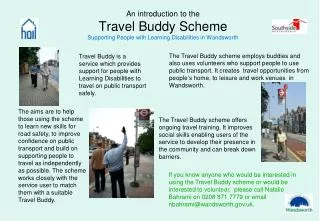 An introduction to the Travel Buddy Scheme Supporting People with Learning Disabilities in Wandsworth