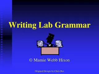 Writing Lab Grammar