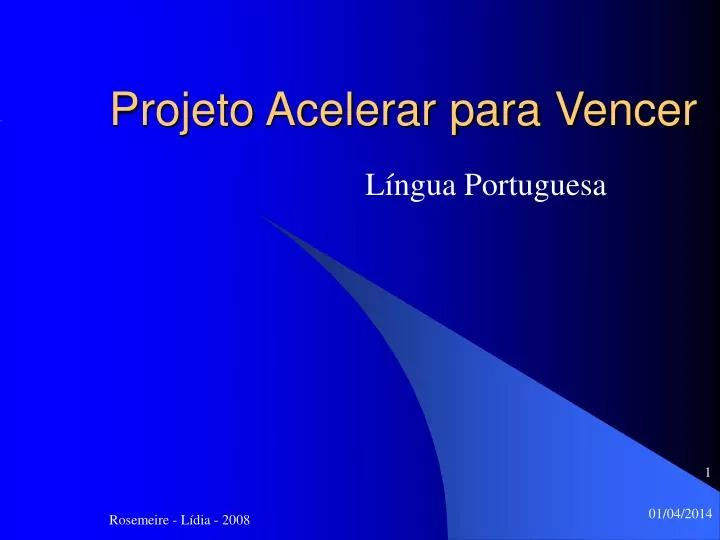 projeto acelerar para vencer