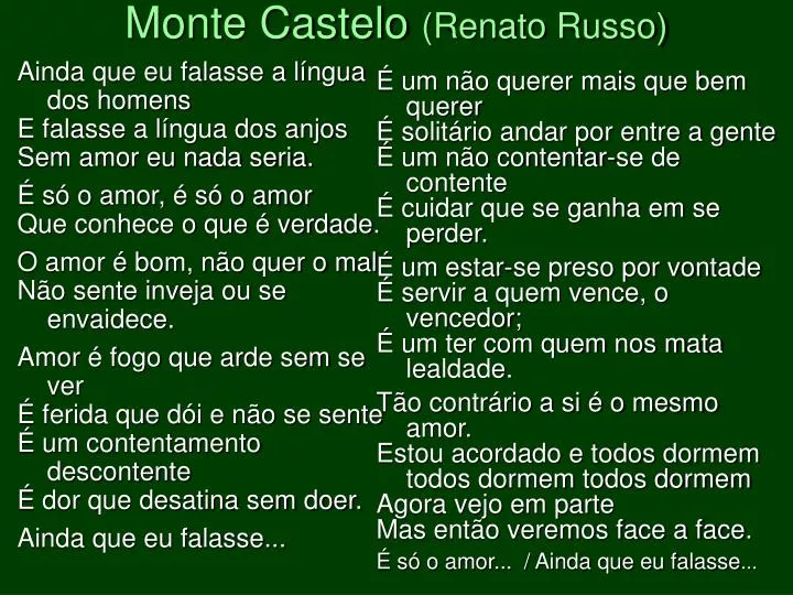 monte castelo renato russo