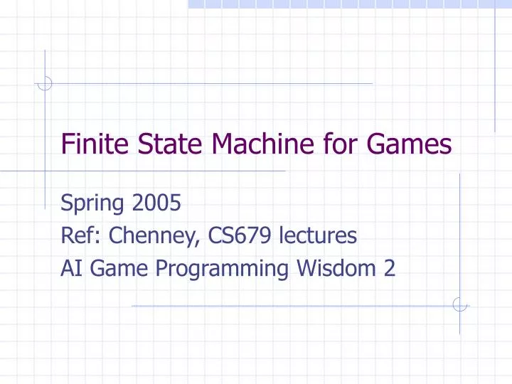 finite state machine for games