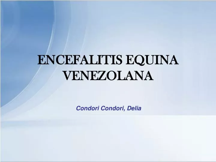 encefalitis equina venezolana