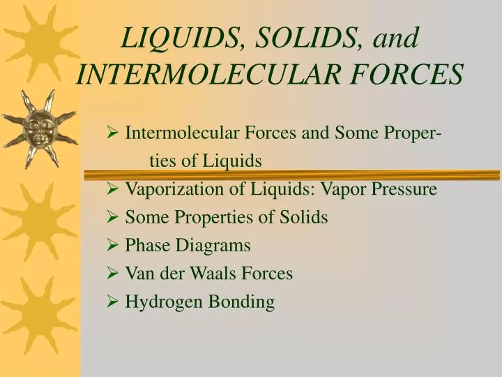 liquids solids and intermolecular forces