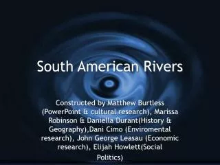 South American Rivers