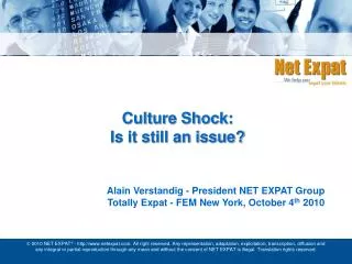 Culture Shock: Is it still an issue?