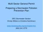 Multi-Sector General Permit Preparing a Stormwater Pollution Prevention Plan - slide 1