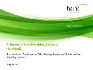 A Survey of Handwashing Behavior (Trended)