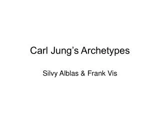 carl jung s archetypes