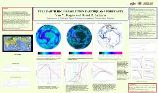 Abstract Since 1977 we have developed statistical short- and long-term earthquake forecasts to predict earthquake rate p