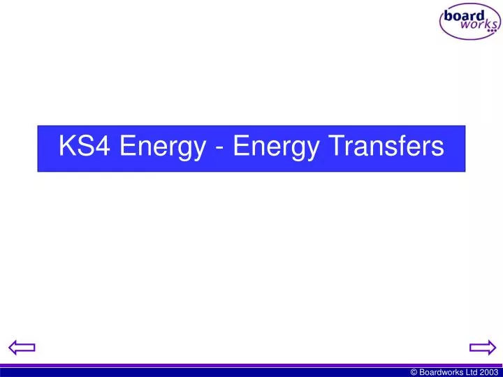 ks4 energy energy transfers