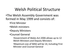 Welsh Political Structure