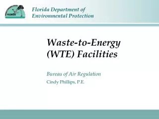 Waste-to-Energy (WTE) Facilities