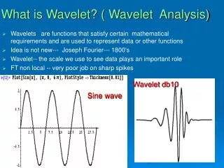 What is Wavelet? ( Wavelet Analysis)