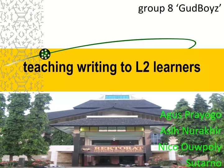 teaching writing to l2 learners