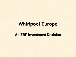 Whirlpool Europe