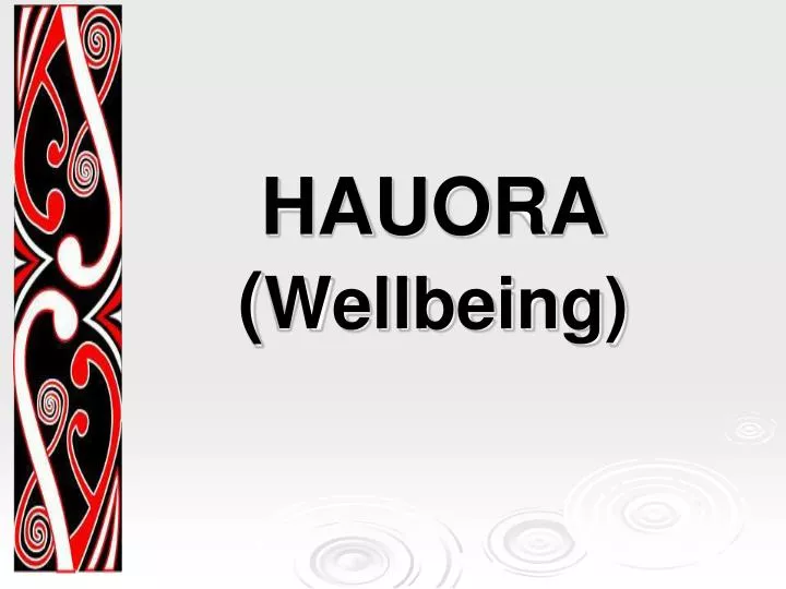 hauora wellbeing