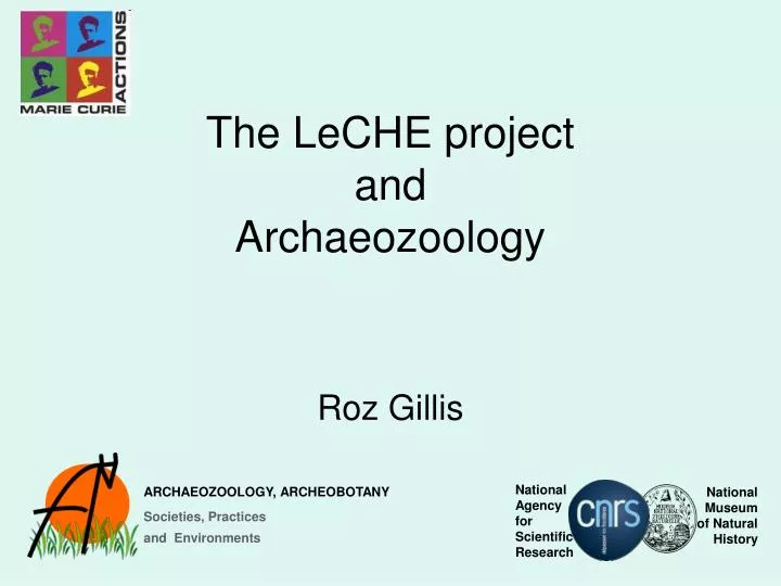 the leche project and archaeozoology