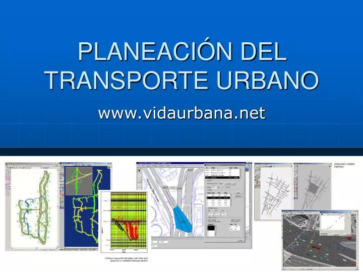 planeaci n del transporte urbano
