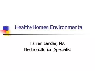HealthyHomes Environmental