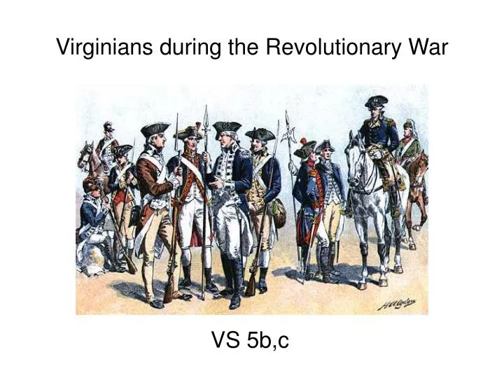 virginians during the revolutionary war