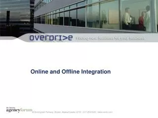 Online and Offline Integration