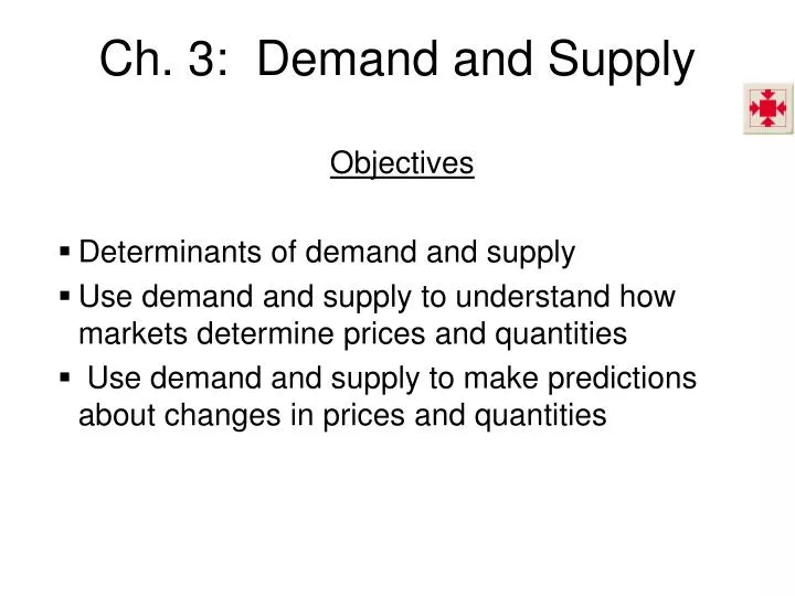 ch 3 demand and supply
