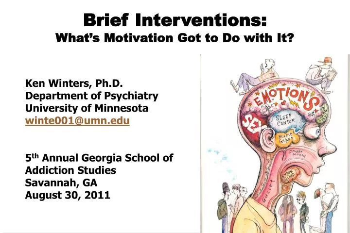 brief interventions what s motivation got to do with it