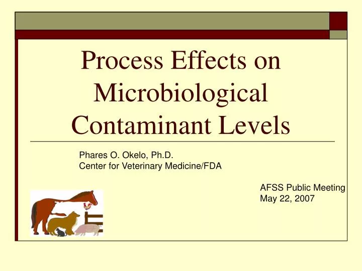 process effects on microbiological contaminant levels
