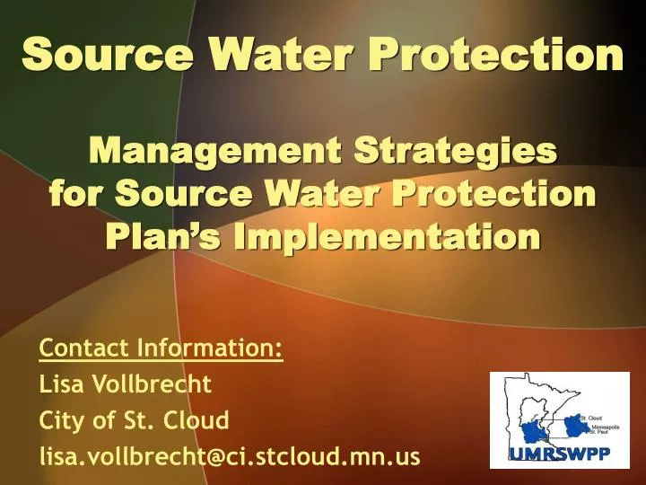 source water protection management strategies for source water protection plan s implementation