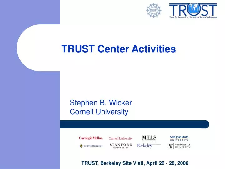 trust center activities