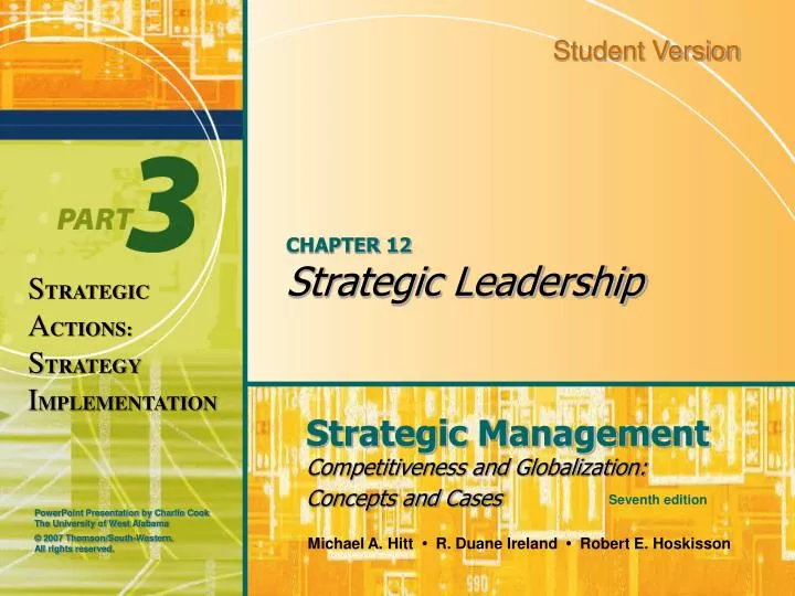 chapter 12 strategic leadership
