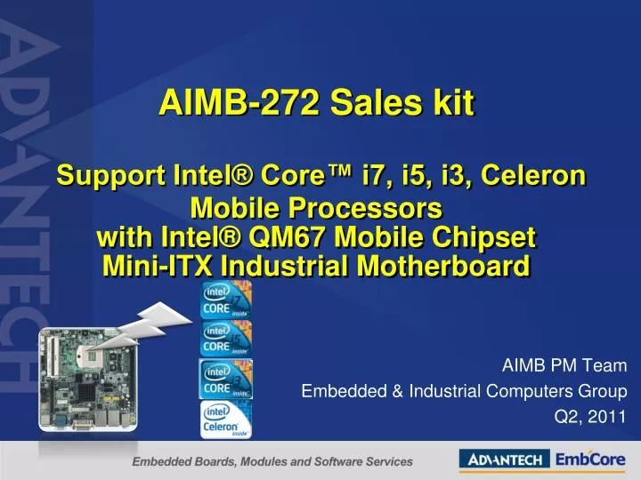 aimb pm team embedded industrial computers group q2 2011