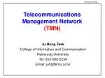 Telecommunications Management Network (TMN) - slide 1