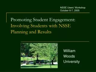 Promoting Student Engagement: Involving Students with NSSE Planning and Results