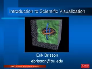 Introduction to Scientific Visualization