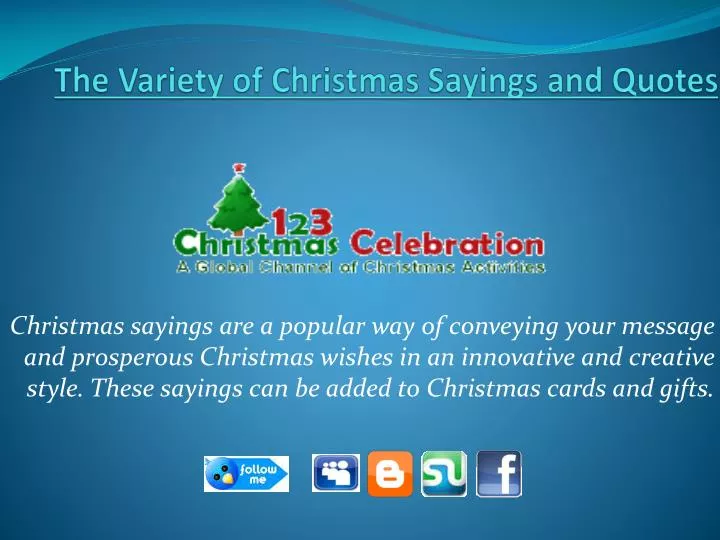 the variety of christmas sayings and quotes
