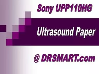 Sony UPP110HG Ultrasound Paper