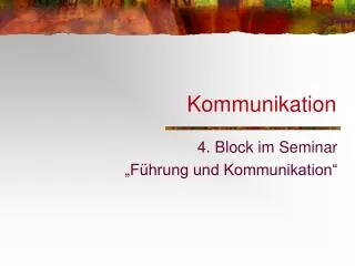 kommunikation
