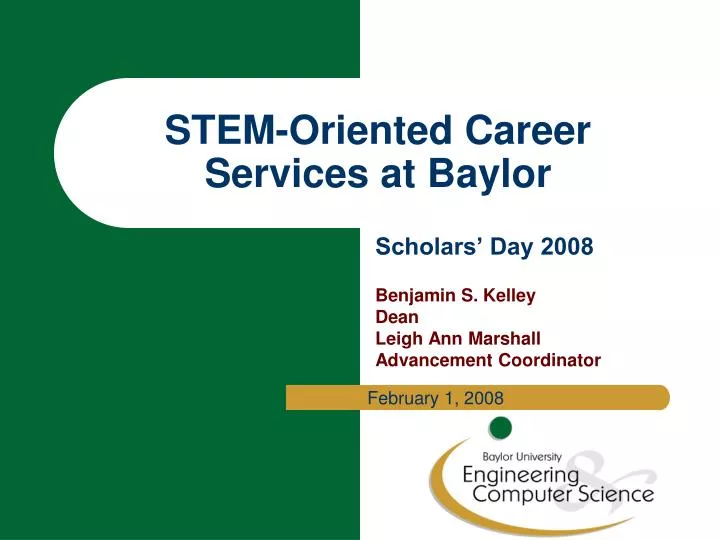 stem oriented career services at baylor