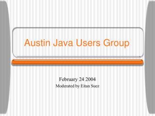 Austin Java Users Group