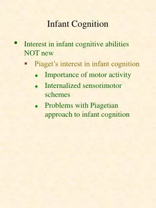 Infant Cognition
