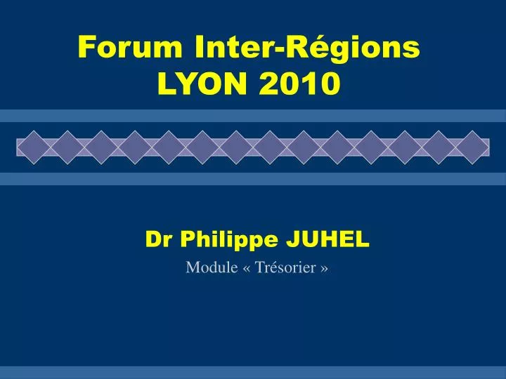 forum inter r gions lyon 2010