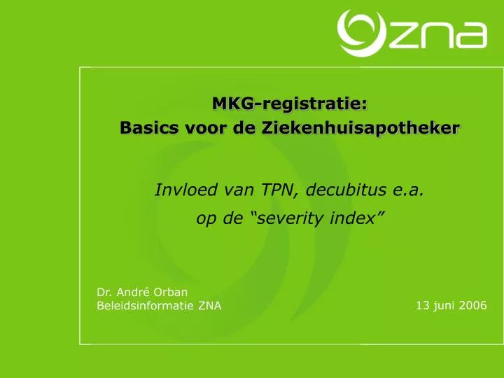 mkg registratie basics voor de ziekenhuisapotheker
