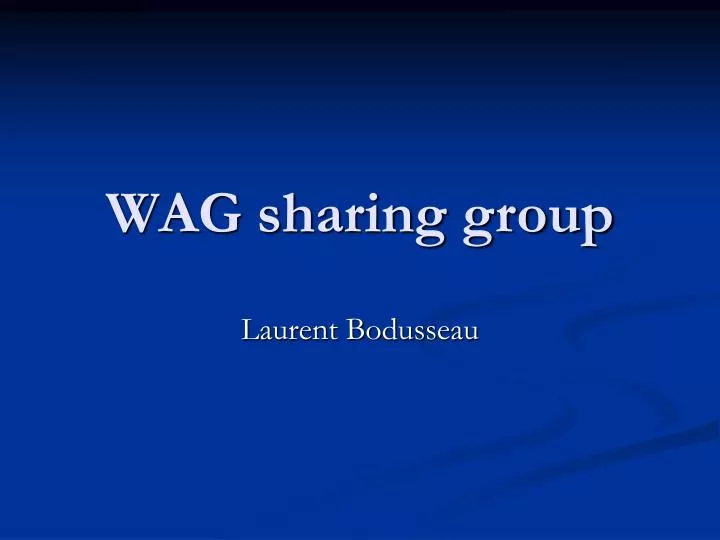 wag sharing group