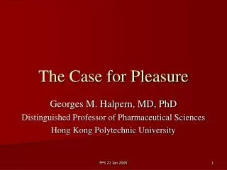 The Case for Pleasure